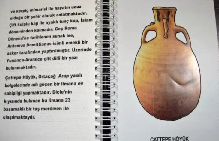 Batman Müzesi'nde sergilenen Çatalhöyük isimli eser görselde yer almaktadır.
