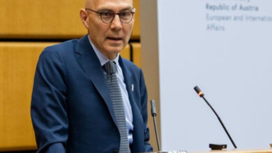 Birleşmiş Milletler (BM) İnsan Hakları Yüksek Komiseri Volker Türk, BM'de konuşma yapıyor.