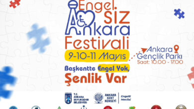 Bu görsel, 9-10-11 Mayıs tarihlerinde Ankara Gençlik Parkı'nda düzenlenecek olan "1. Engel.SİZ Ankara Festivali"nin tanıtım afişidir.