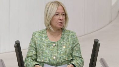 CHP Tekirdağ Milletvekili Nurten Yontar, Türkiye Büyük Millet Meclisinde konuşma yaparken görselde yer aldığı anlaşılmaktadır.