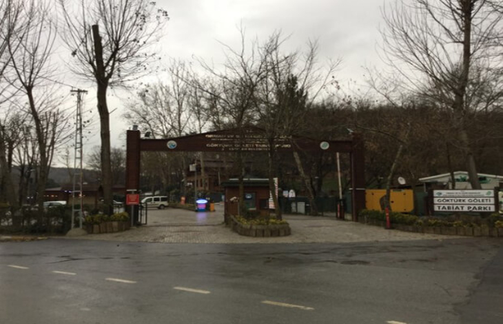 Göktürk Göleti giriş alanı.
