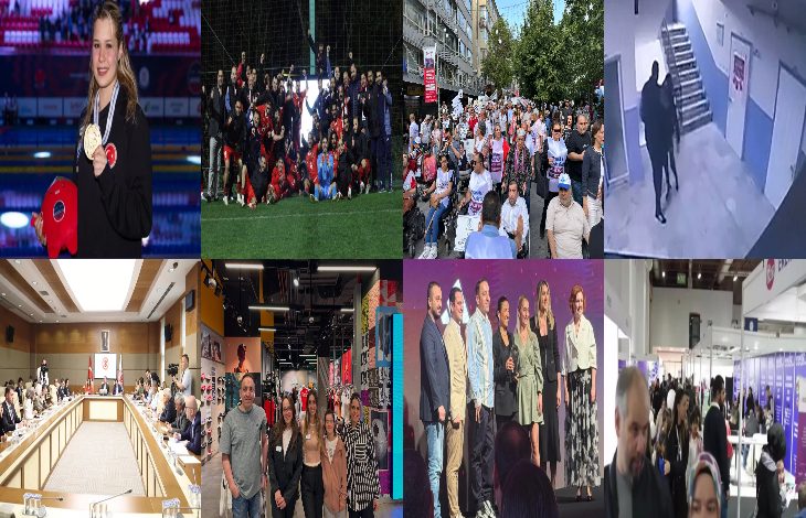 Farklı anlardan oluşan bir kolaj: spor başarısı, toplu fotoğraflar, yürüyüş ve etkinlik kalabalıkları, toplantılar ve gündelik hayat sahneleri yan yana. Engelli bireylerin görünür olduğu bu kareler, mücadelenin, dayanışmanın ve kamusal alanda söz almanın ortak hikâyesini yansıtıyor.