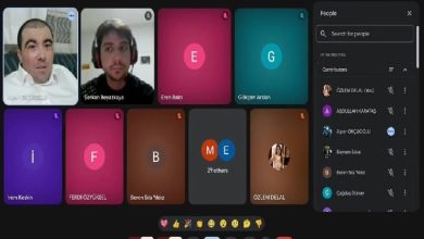 37 kişinin katıldığı bir Google Meet toplantısının ekran görüntüsü. Sol üstte Alper Okçuoğlu ve Serkan Beyazkaya'nın kamera görüntüleri; diğer katılımcıların ise harf ikonları veya isimleri yer alıyor. Sağ tarafta katılımcı listesi açık, alt kısımda ise toplantı kontrol paneli ve emoji tepkileri görünüyor.