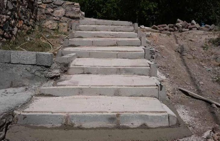 Merdivenlerin olduğu rampa çıkış noktası.