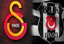 Galatasaray ve Beşiktaş amblemleri yan yana bulunuyor.