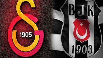 Galatasaray ve Beşiktaş amblemleri yan yana bulunuyor.