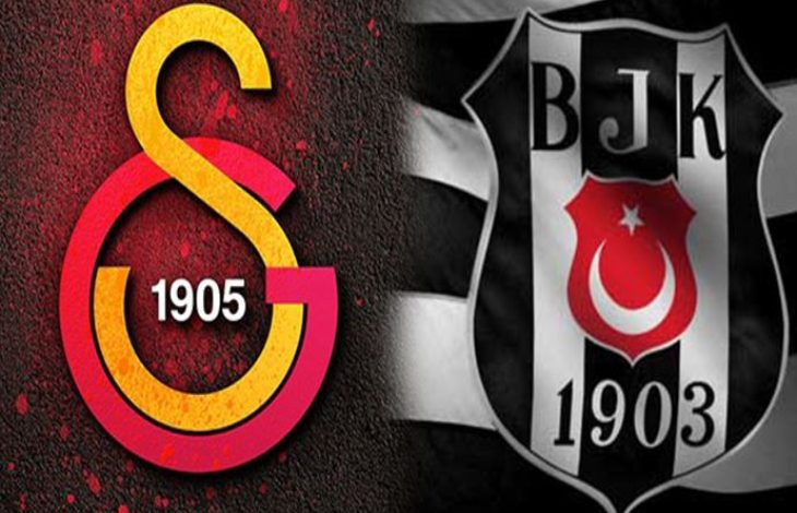 Galatasaray ve Beşiktaş amblemleri yan yana bulunuyor.