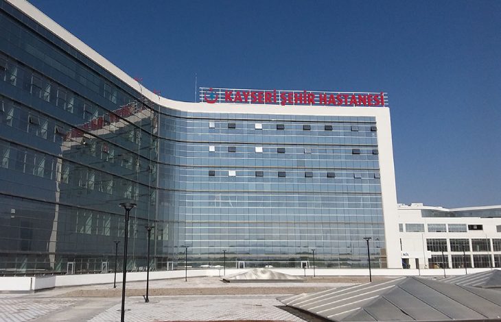 Kayseri Şehir Hastanesi hizmet binası.