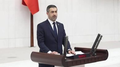 MHP Elazığ Milletvekili Semih Işıkver, TBMM kürsüsünde konuşma yapıyor.