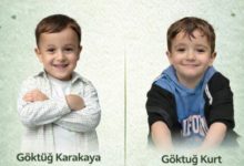 DMD kas hastalığıyla mücadele eden Göktuğ Karakaya ile adaşı Göktuğ Kurt'un fotoğrafları yan yana bulunuyor.